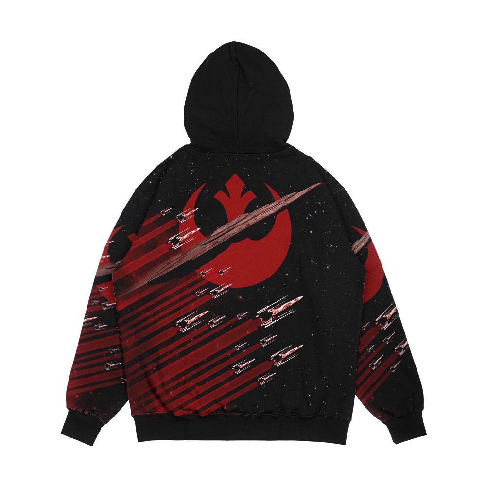 Mc80 And Xw Men's All-Over-Print Hoodie - Image 2