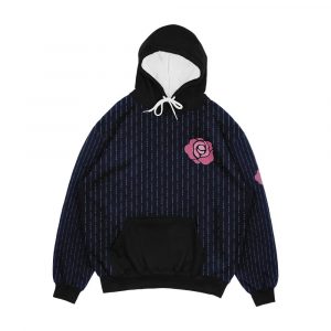 Mcgregor Mayweather La Presser Pink Rose Fuck You Pinstripe Men's All-Over-Print Hoodie