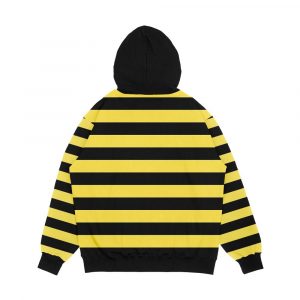 Alternative view of Me Before You Black And Yellow Stripes Men's All-Over-Print Hoodie