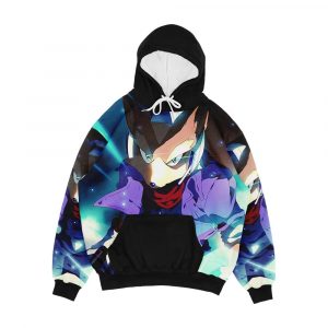 Melee Fox Blue Men's All-Over-Print Hoodie
