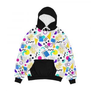 Memphis Style Men's All-Over-Print Hoodie