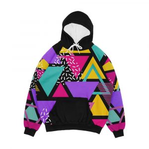Memphis Triangles Men's All-Over-Print Hoodie