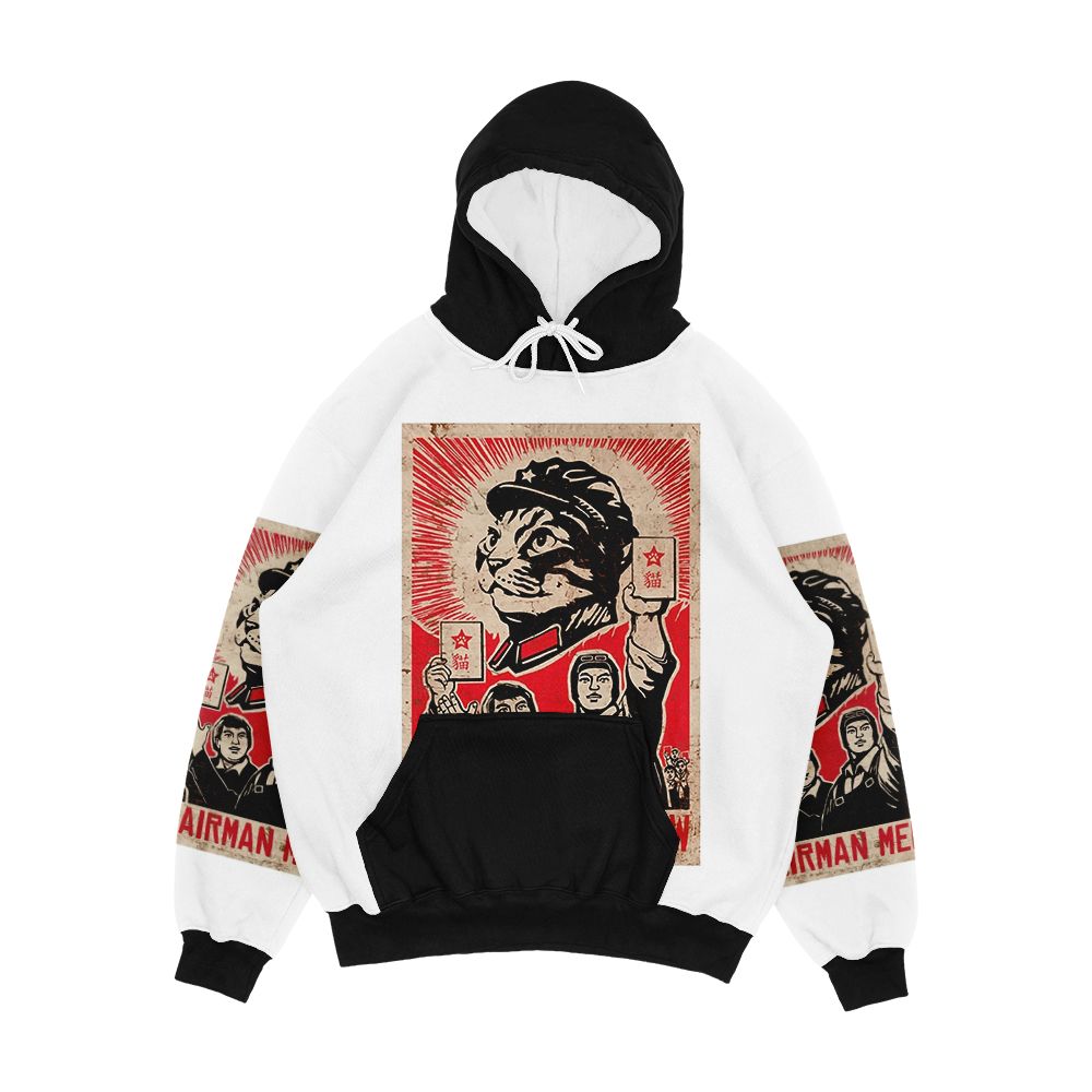 Meow Mao China Cat Meme Men's All-Over-Print Hoodie