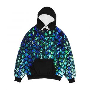 Mermaid Fish Scales And Shimmery Glimmer Men's All-Over-Print Hoodie
