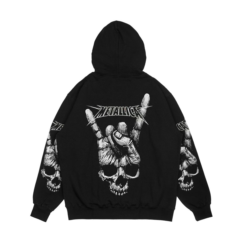 Metalica Best Trending Logo Graphic Men's All-Over-Print Hoodie - Image 2
