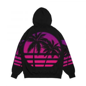 Alternative view of Miami Wave Men's All-Over-Print Hoodie