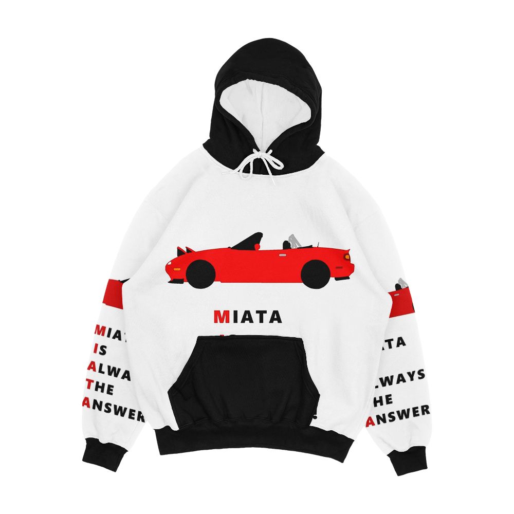 Miata Is Always The Answer Men's All-Over-Print Hoodie