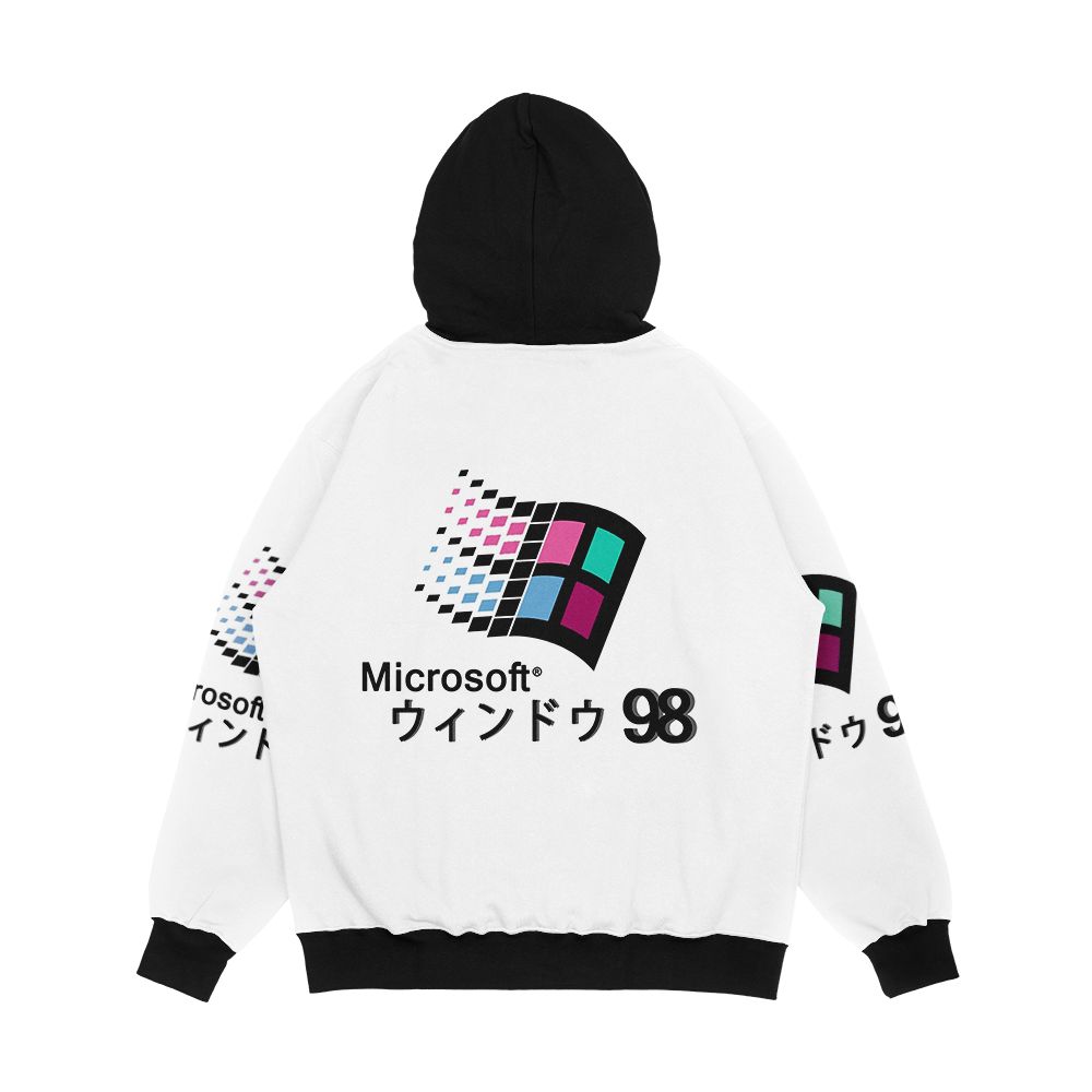 Microsoft Windows 98 Vaporwave Men's All-Over-Print Hoodie - Image 2