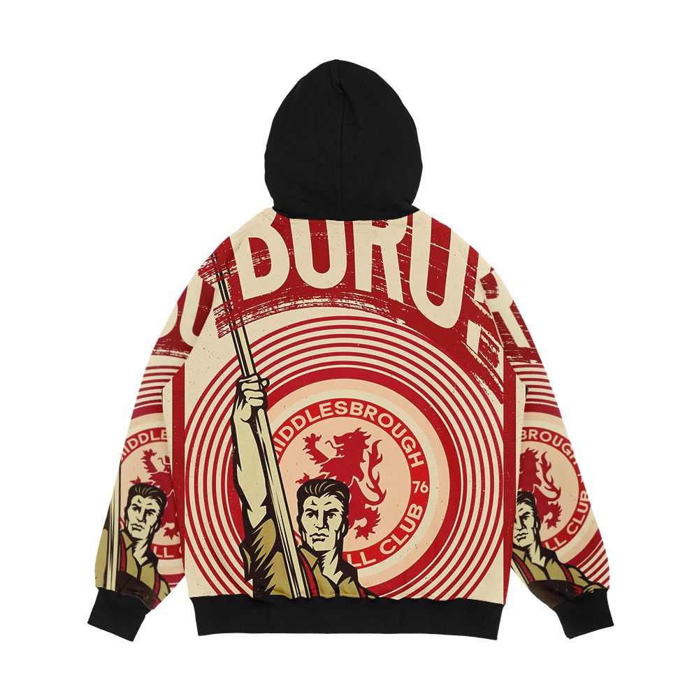 Middlesbrough The Boro Men's All-Over-Print Hoodie - Image 2