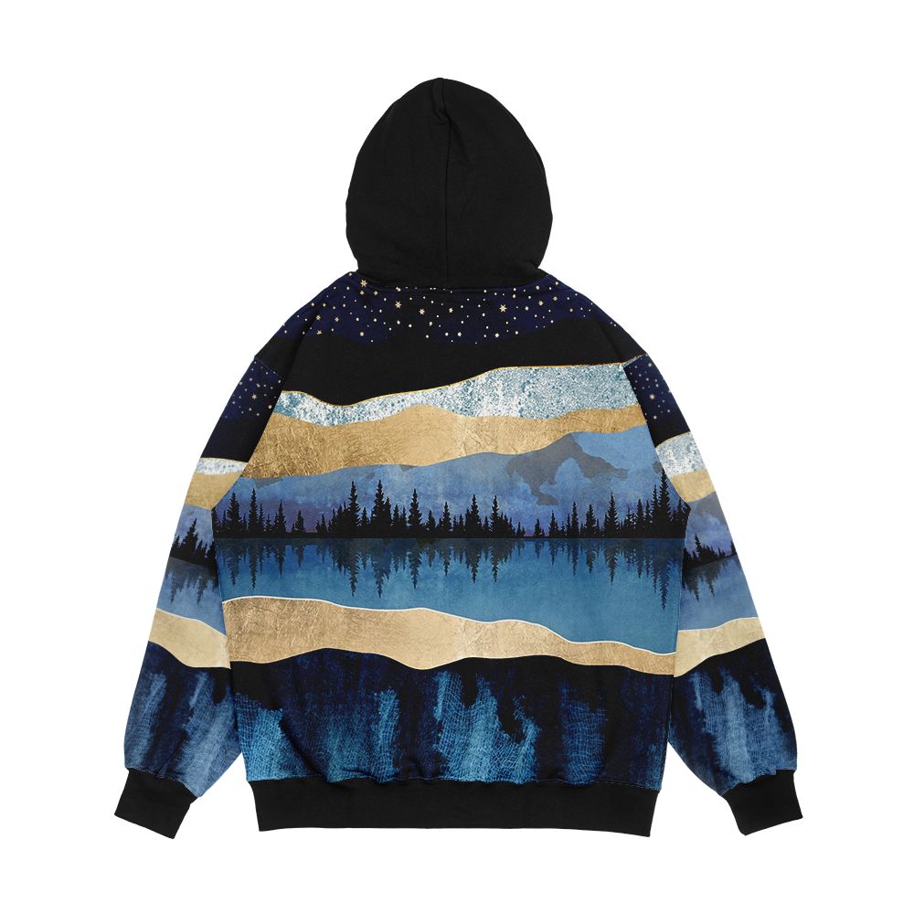 Midnight Lake Men's All-Over-Print Hoodie - Image 2