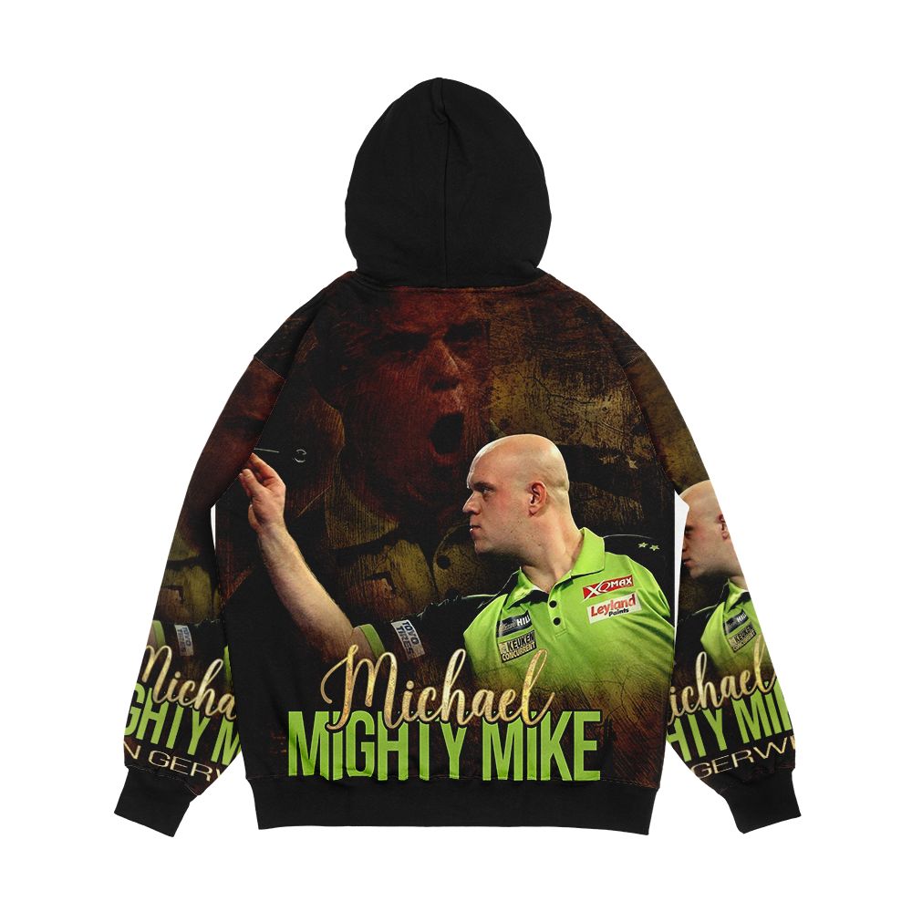 Mighty Mike Darts Player Men's All-Over-Print Hoodie - Image 2