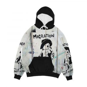 Migration Is Not A Crime Men's All-Over-Print Hoodie