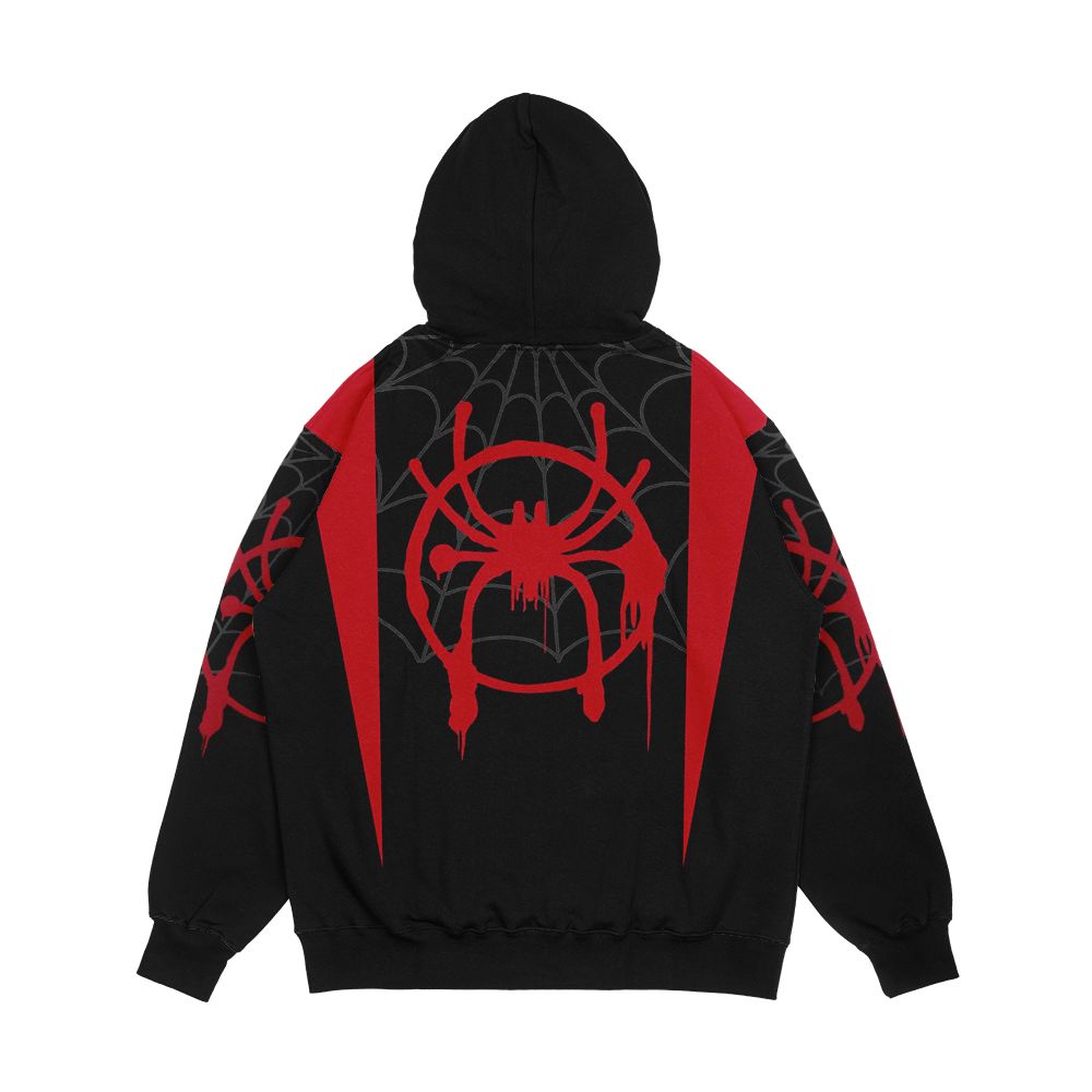 Miles Morales Costume Into The Spider Verse Men's All-Over-Print Hoodie - Image 2