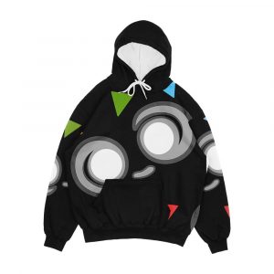 Minior Core Shiny Black Men's All-Over-Print Hoodie