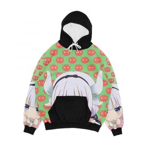 Miss Kobayashi s Dragon Maid Angery Kanna Men's All-Over-Print Hoodie