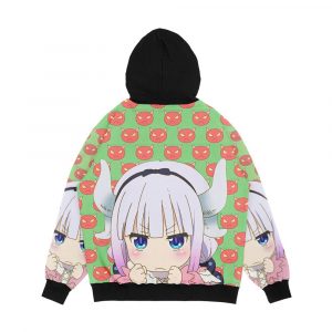 Alternative view of Miss Kobayashi s Dragon Maid Angery Kanna Men's All-Over-Print Hoodie