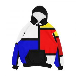 Mondrian Men's All-Over-Print Hoodie