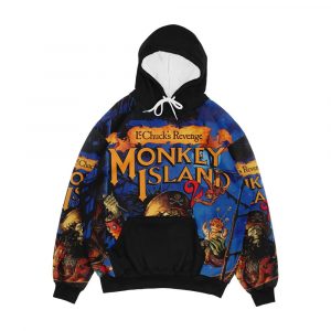 Monkey Island 2 Lechuck s Revenge Men's All-Over-Print Hoodie