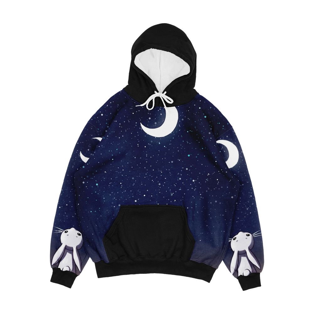 Moon Bunny Men's All-Over-Print Hoodie