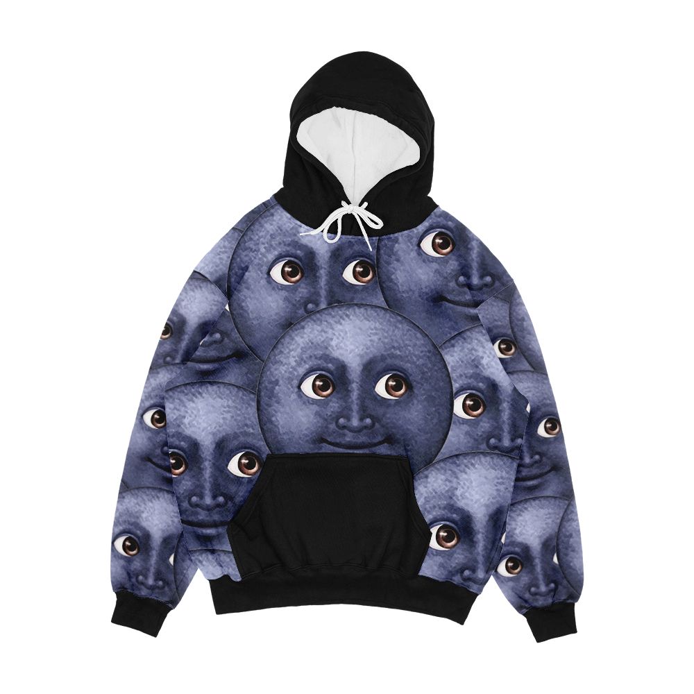 Moon Emoji Men's All-Over-Print Hoodie
