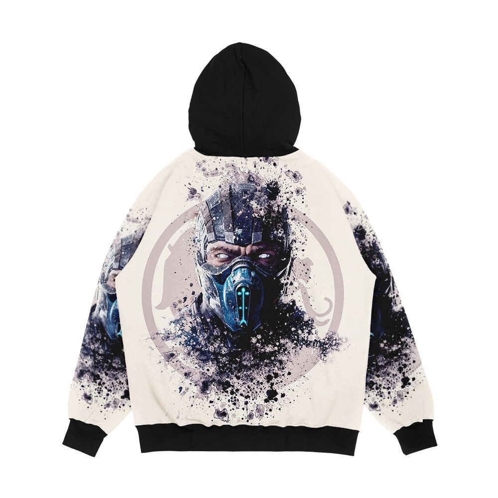 Mortal Kombat Subzero Splatter Men's All-Over-Print Hoodie - Image 2