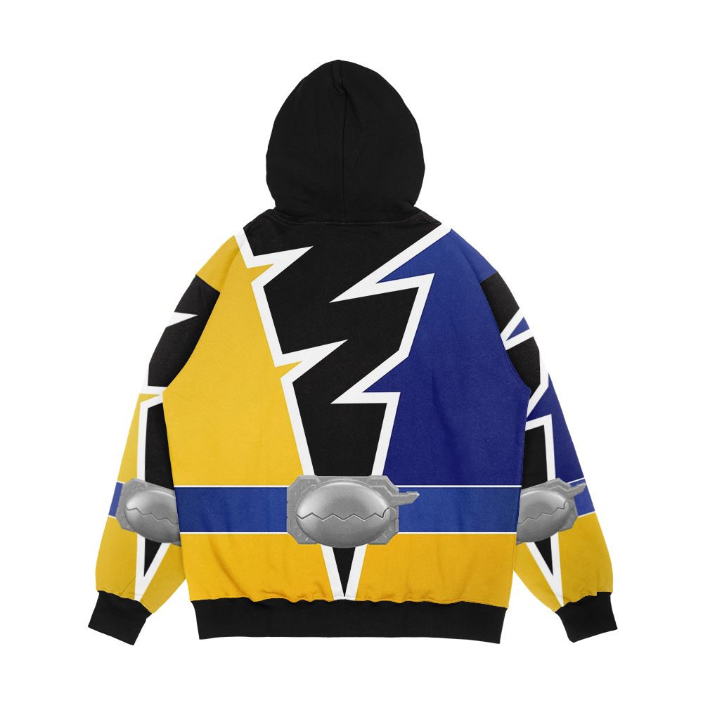 Mosa Fury Gold Rangers Dino Fury Men's All-Over-Print Hoodie - Image 2