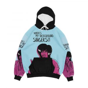 Ms Patti Where s My Background Singers Men's All-Over-Print Hoodie