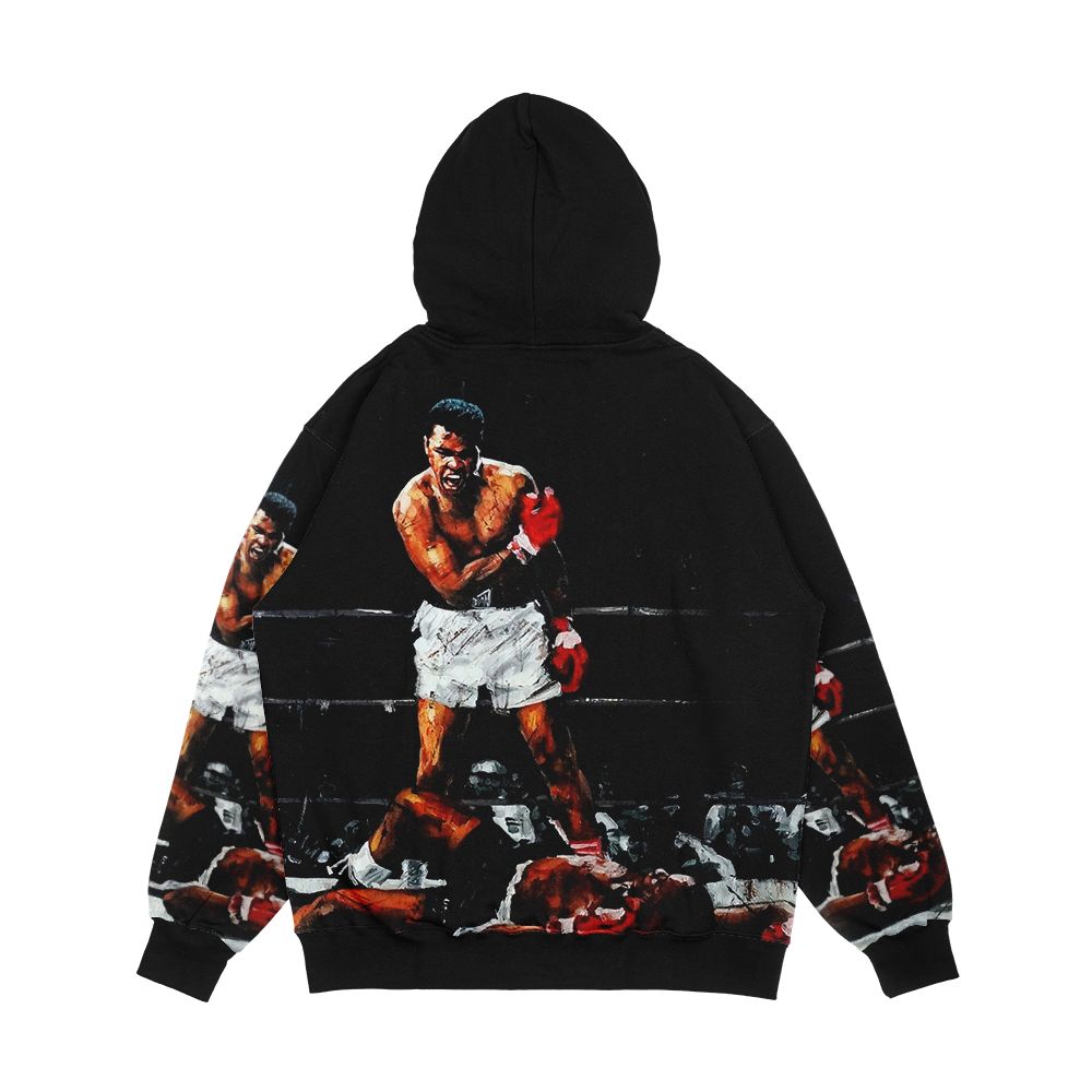 Muhammad Ali Knocks Out Sonny Liston Men's All-Over-Print Hoodie - Image 2