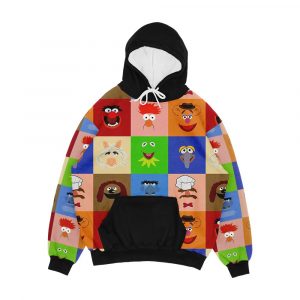 Muppets Men's All-Over-Print Hoodie