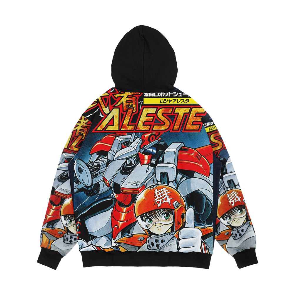 Musha Aleste Front Cover Men's All-Over-Print Hoodie - Image 2