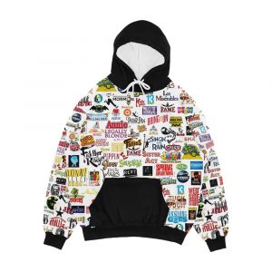 Musical Logos Men's All-Over-Print Hoodie