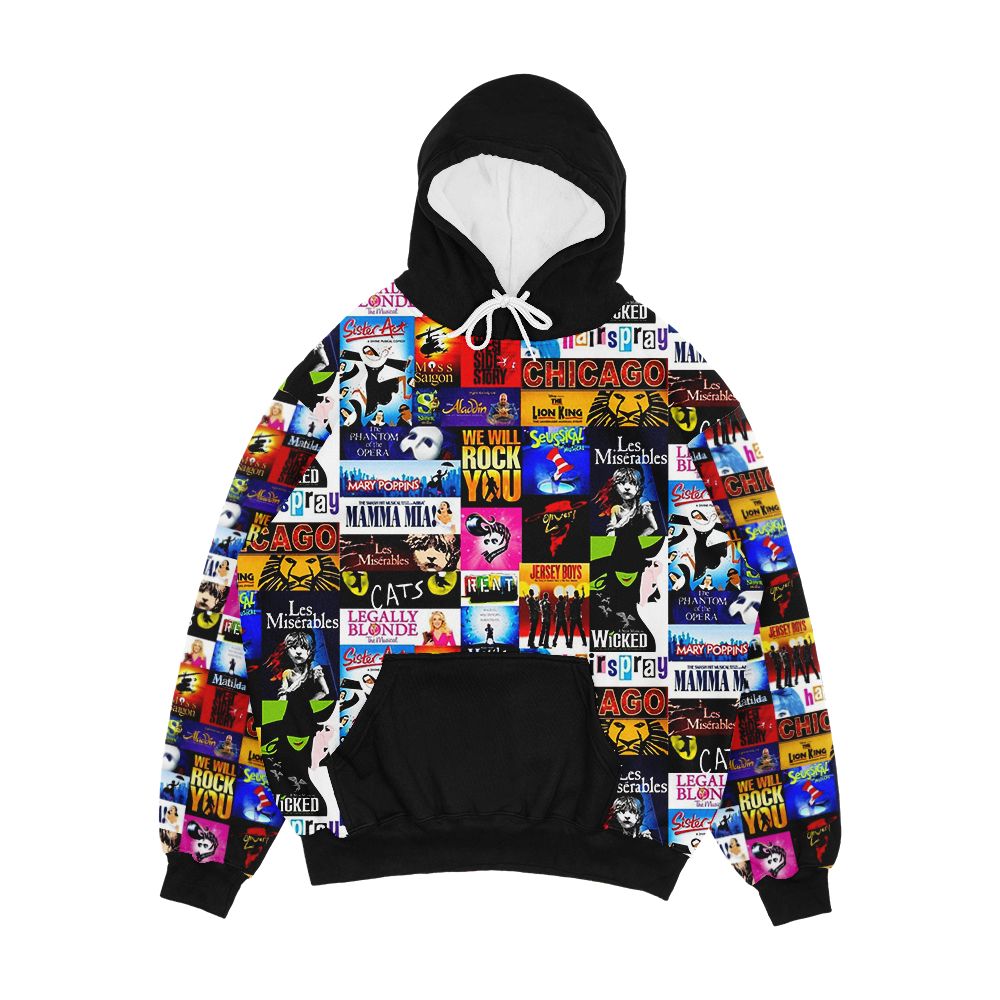 Musicals Men's All-Over-Print Hoodie