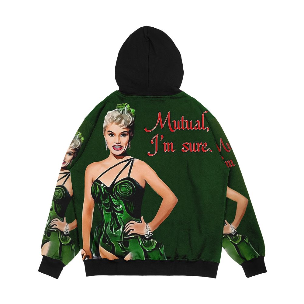 Mutual I'M Sure White Christmas Green Men's All-Over-Print Hoodie - Image 2