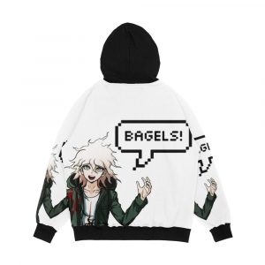 Alternative view of Nagito Komaeda Bagels Nicob Men's All-Over-Print Hoodie