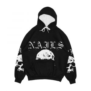 Nails Hardcore Punk Band White Men's All-Over-Print Hoodie