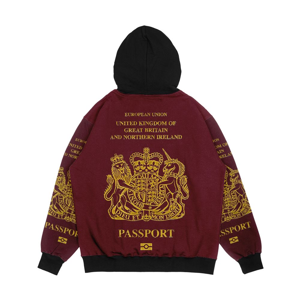 Ndvh Eu Uk Passport Men's All-Over-Print Hoodie - Image 2