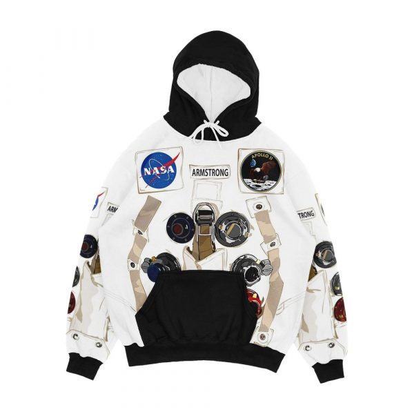 Neil Armstrong Nasa Astronaut Spacesuit Men's All-Over-Print Hoodie