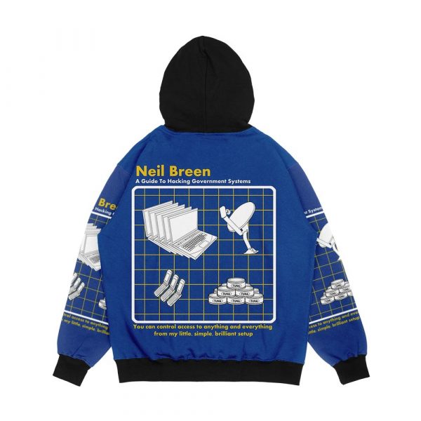 Neil Breen A Guide To Hacking Men's All-Over-Print Hoodie - Image 2