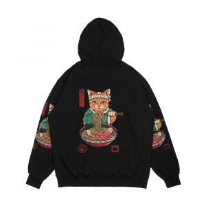 Alternative view of Neko Ramen Men's All-Over-Print Hoodie