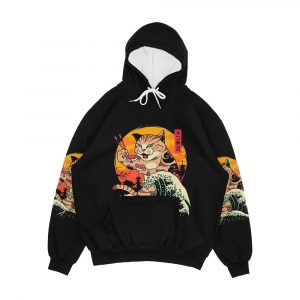 Neko Sushi Wave Men's All-Over-Print Hoodie