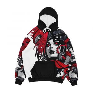 Neon Goth Vaporwave Cyberpunk Urban Style Men's All-Over-Print Hoodie