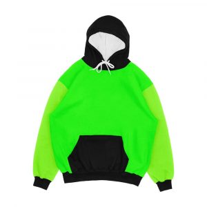 Neon Green Color Men's All-Over-Print Hoodie