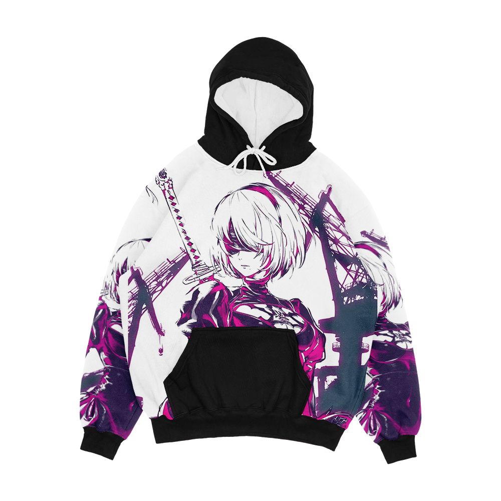 Neon Nier Men's All-Over-Print Hoodie