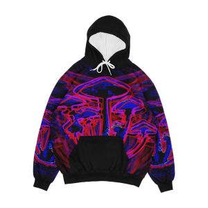 Neon Shrooms Men's All-Over-Print Hoodie