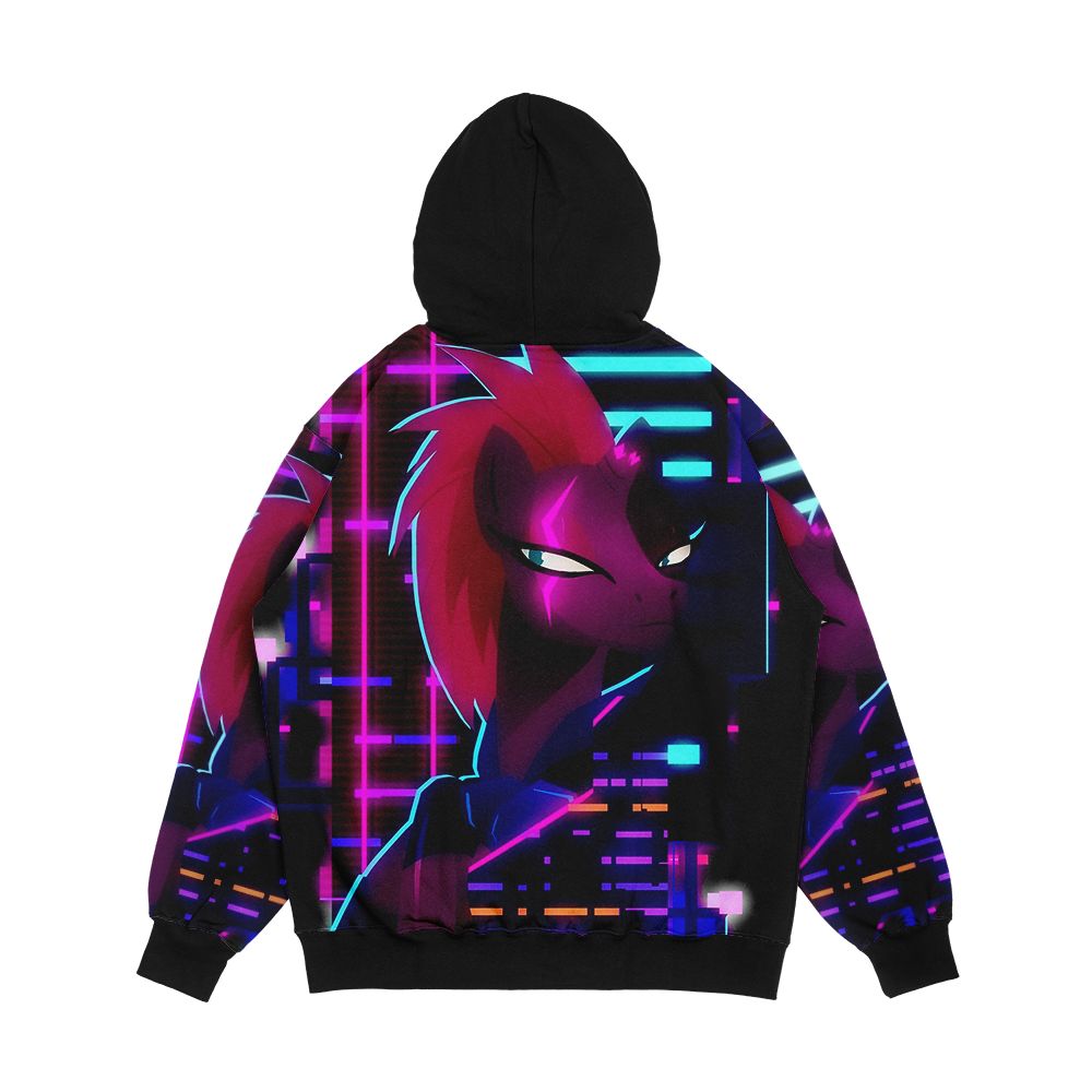 Neon Tempest Shadow Men's All-Over-Print Hoodie - Image 2