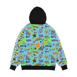 Alternative view of Nicktoons Hawaiian Print A Palooza Men's All-Over-Print Hoodie