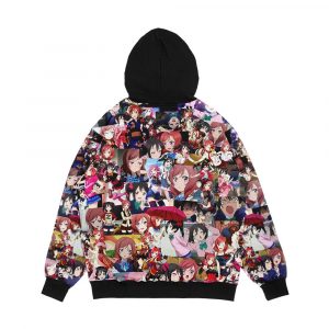 Alternative view of Nico And Maki Are Best Girls Men's All-Over-Print Hoodie