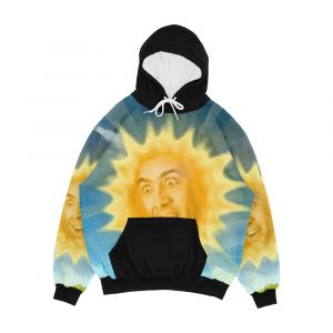 Nicolas Cage Shines Down On Teletubbies Men's All-Over-Print Hoodie