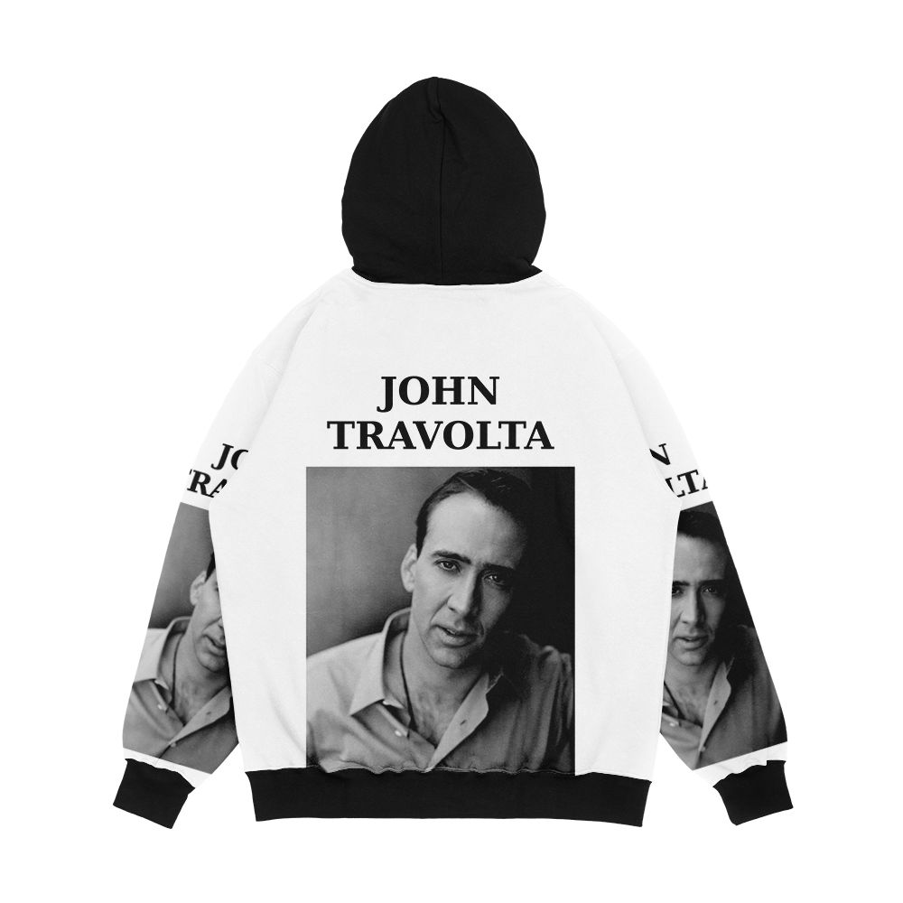 Nicolas Travolta John Cage Wtf Men's All-Over-Print Hoodie - Image 2