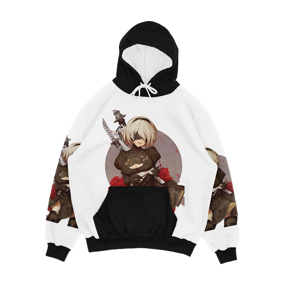 Nier Automata 2B Men's All-Over-Print Hoodie